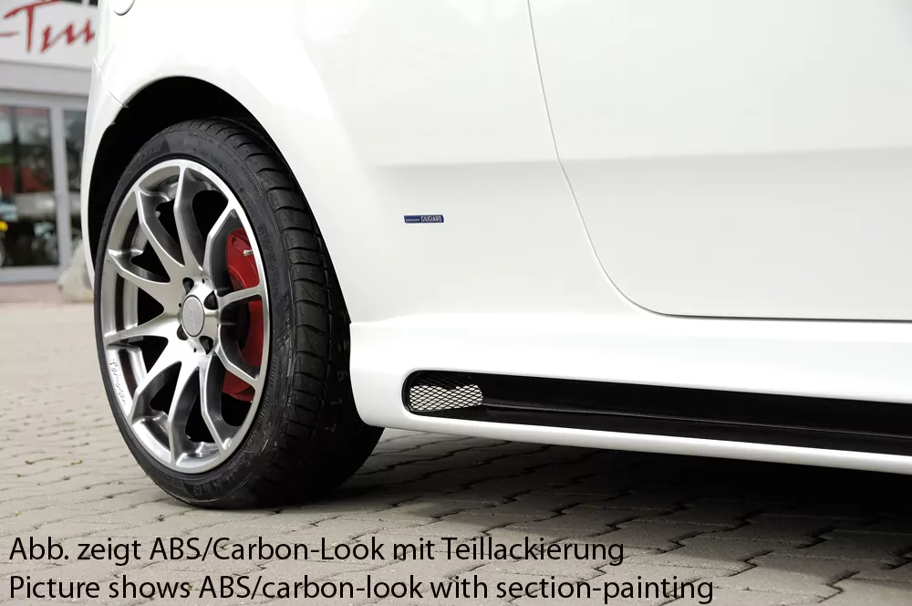 Rieger Seitenschweller links    carbon look für Fiat Grande Punto (199) 3-tür. 10.05-