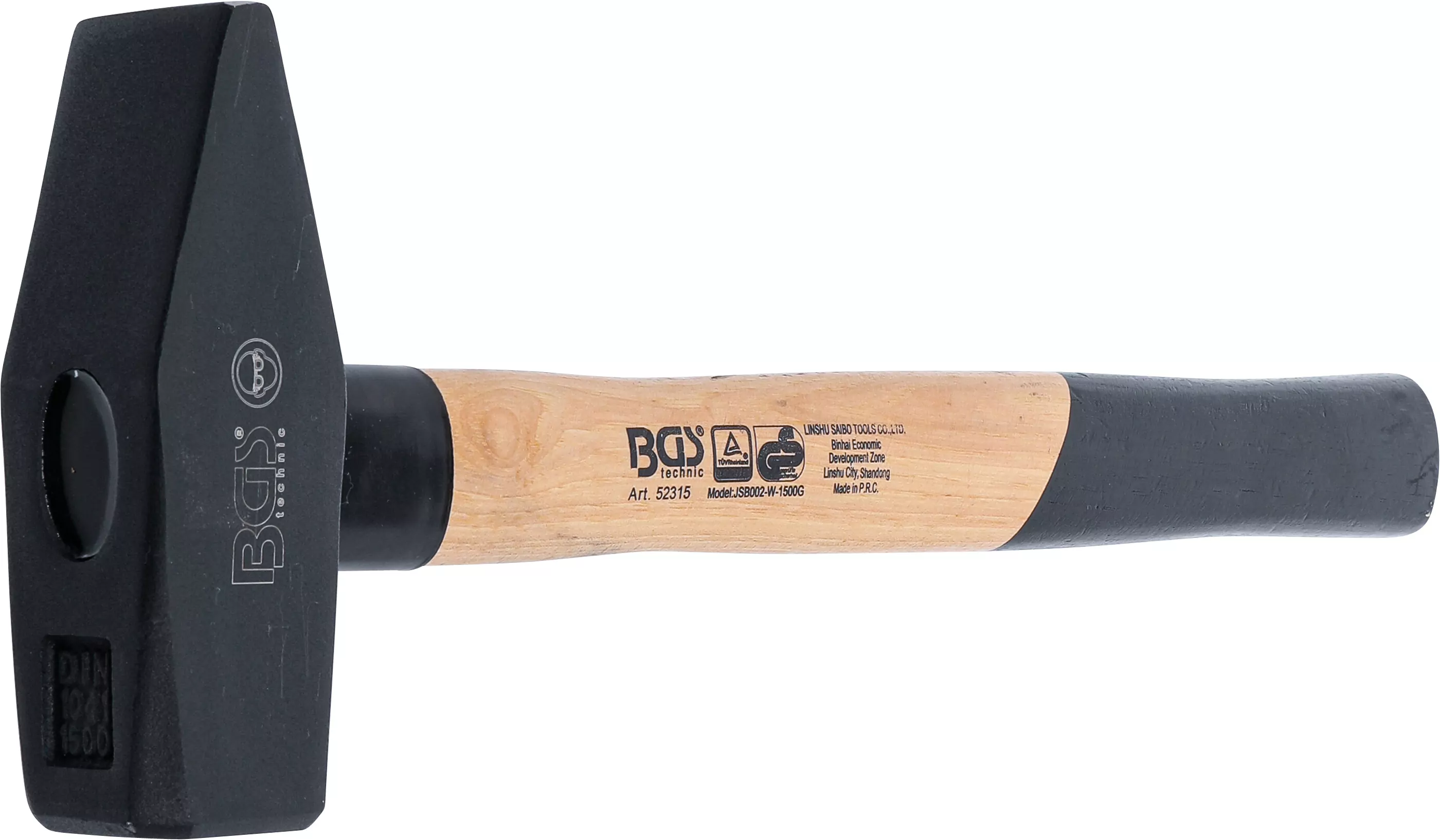 Schlosserhammer | Hickory-Stiel | DIN 1041 | 1500 g