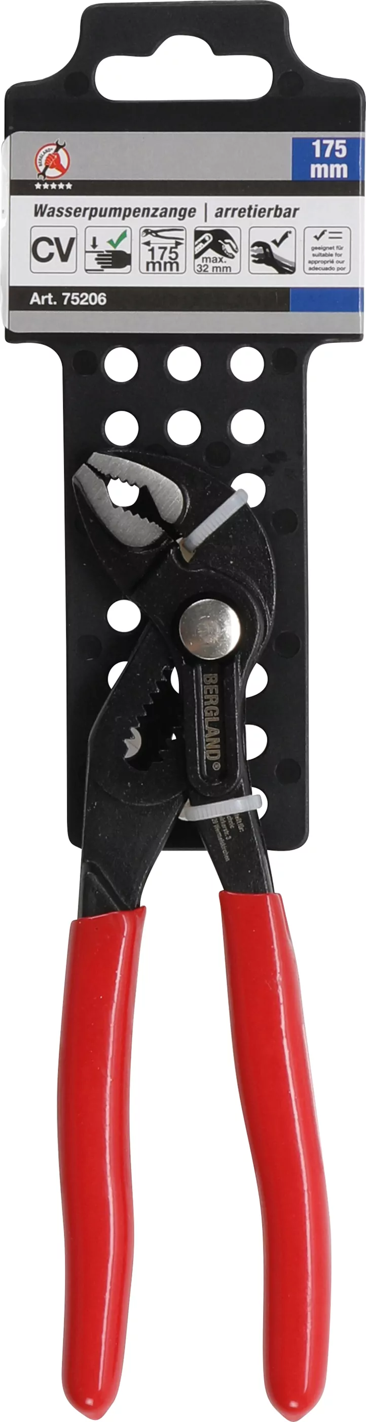 Wasserpumpenzange | arretierbar | 175 mm