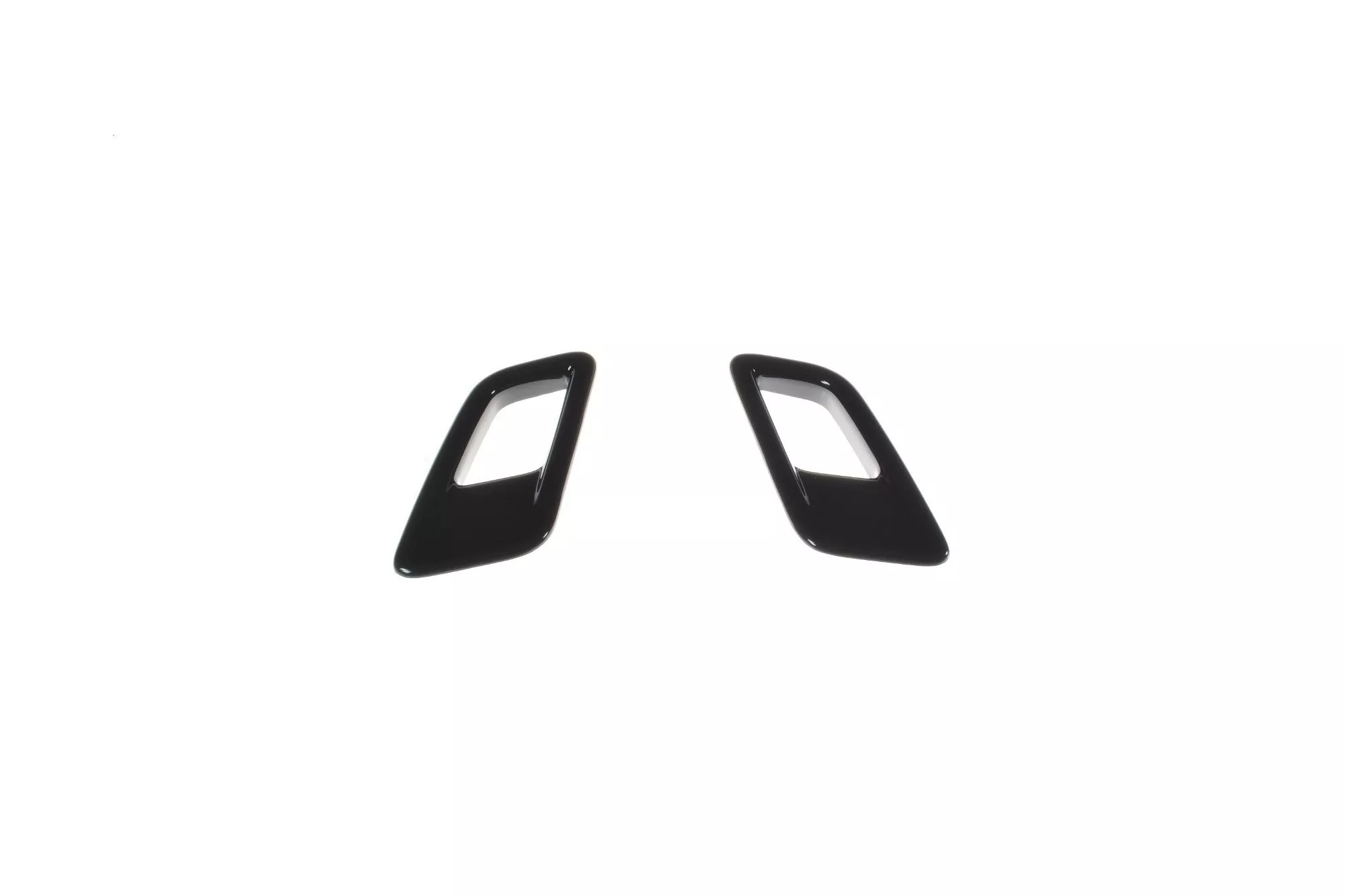 MOTORHAUBEN LUFTSCHLITZE Passend Für FORD FOCUS MK4 (KLEIN) Schwarz Hochglanz Schwarz Hochglanz