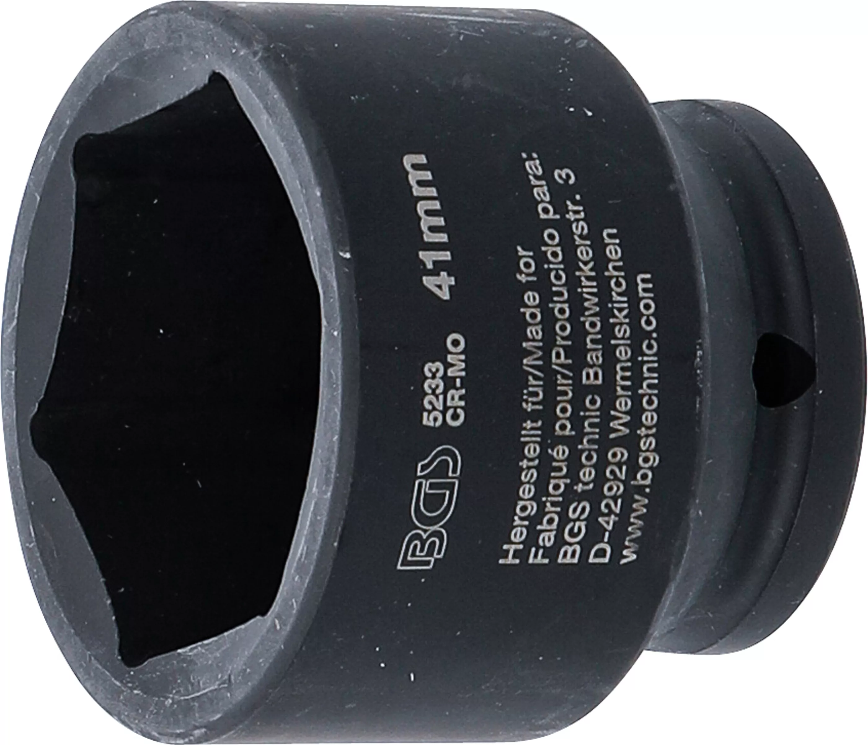 Kraft-Steckschlüssel-Einsatz Sechskant | Antrieb Innenvierkant 12,5 mm (1/2") | SW 41 mm