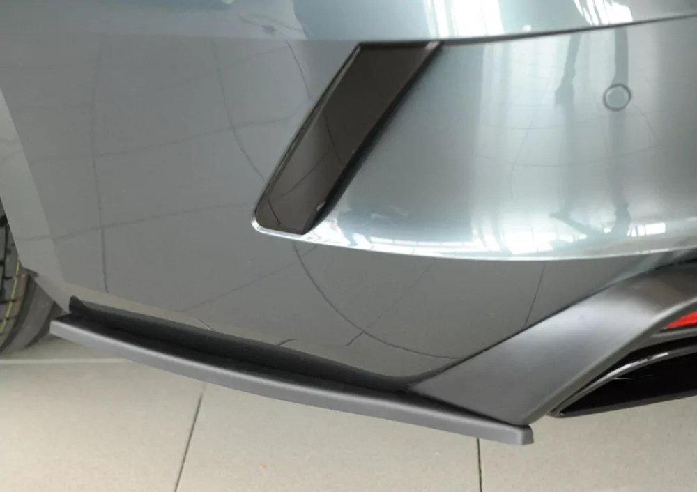 Rieger Heckschürzenansatz seitlich links matt schwarz für Skoda Octavia RS (NX) Lim. 08.24- (ab Facelift/PV)