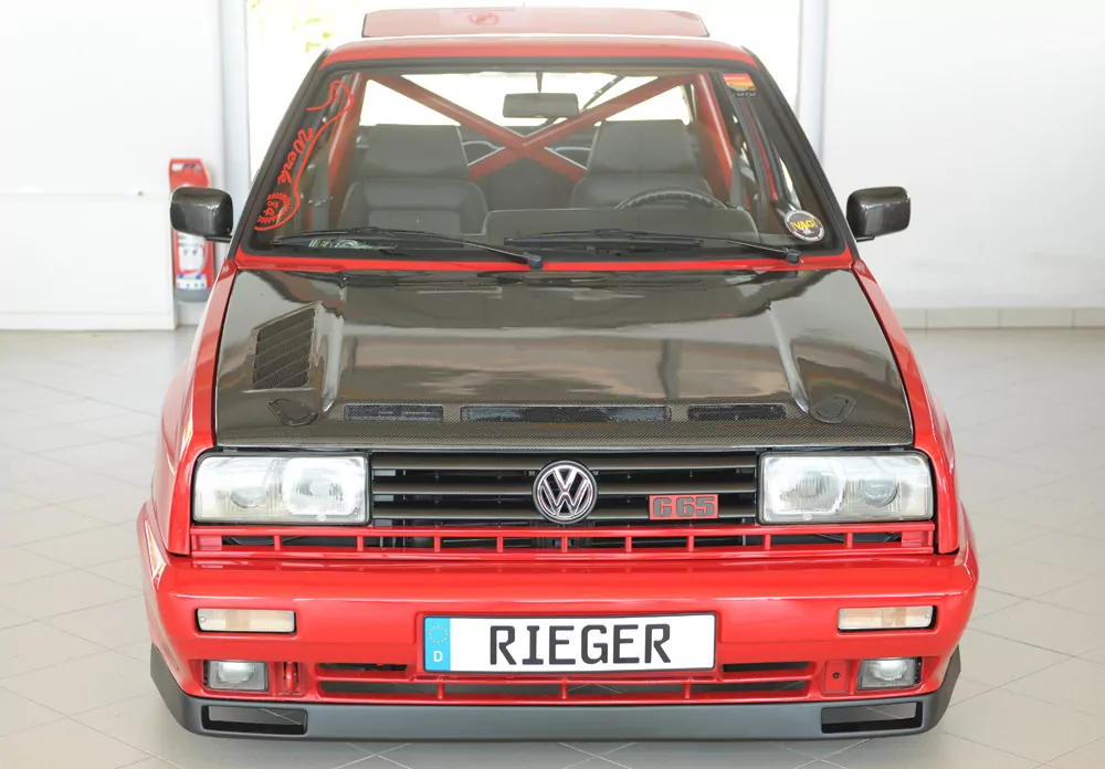 Rieger Spoilerlippe matt schwarz für VW Golf 2  Rallye Golf (19E-299)  89-91