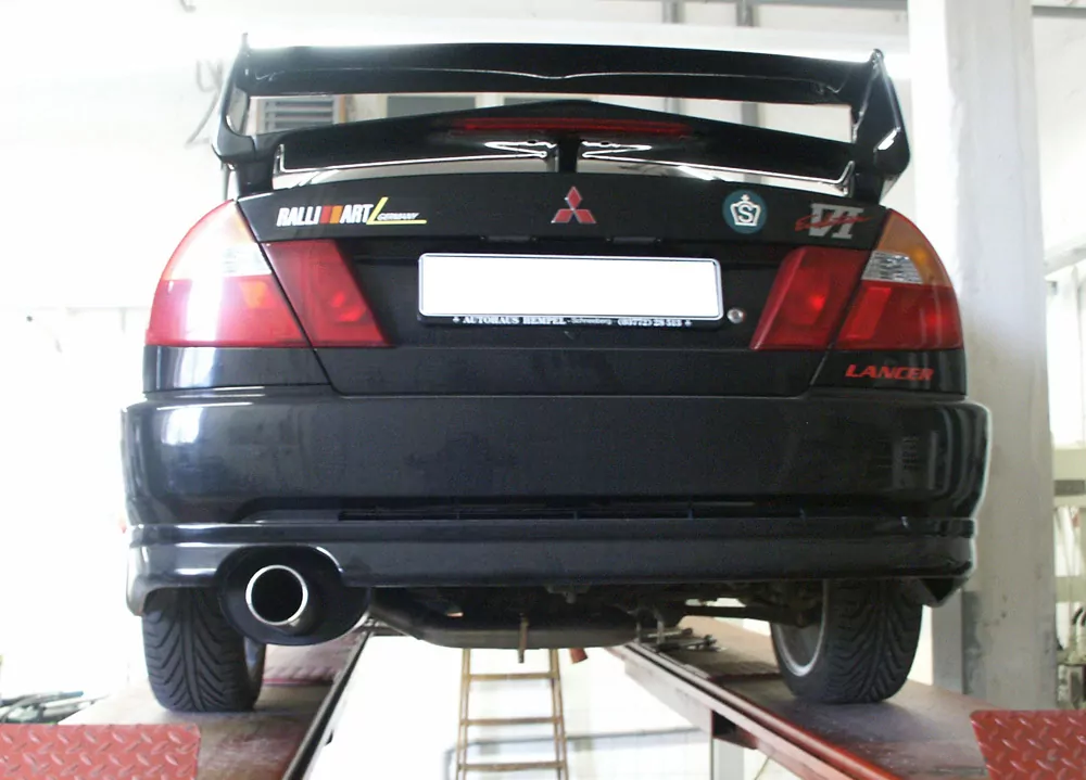 Mitsubishi Lancer Evolution VI  Endschalldämpfer Ø70mm - 1x90 Typ 13