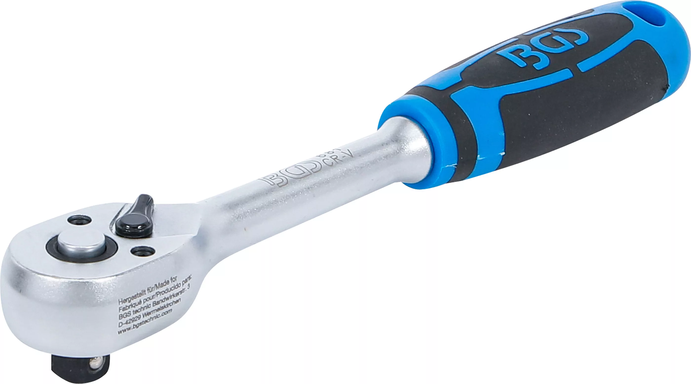 Umschaltknarre | gerade Ausführung | feinverzahnt | Abtrieb Außenvierkant 10 mm (3/8")