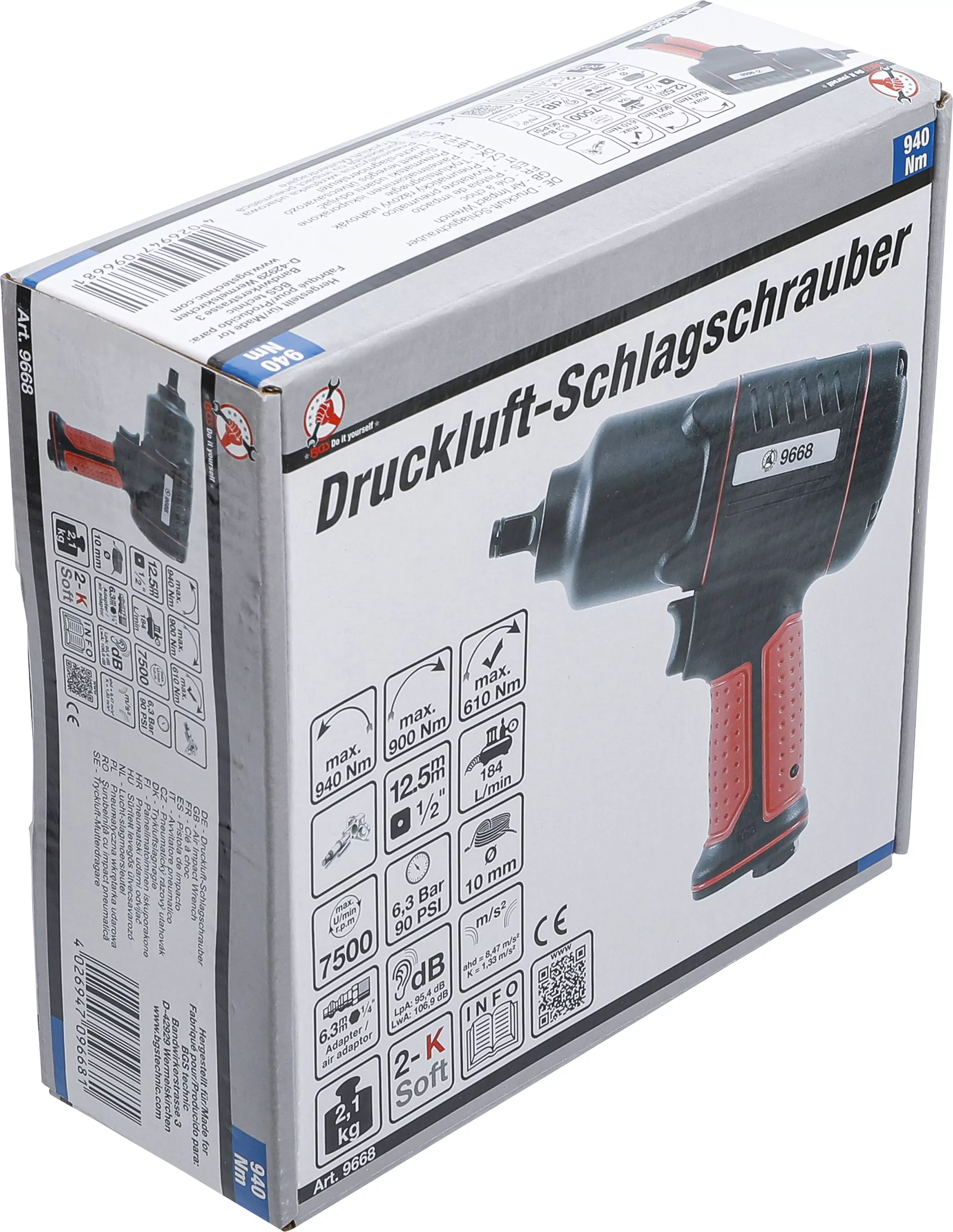 Druckluft-Schlagschrauber | 12,5 mm (1/2") | 940 Nm