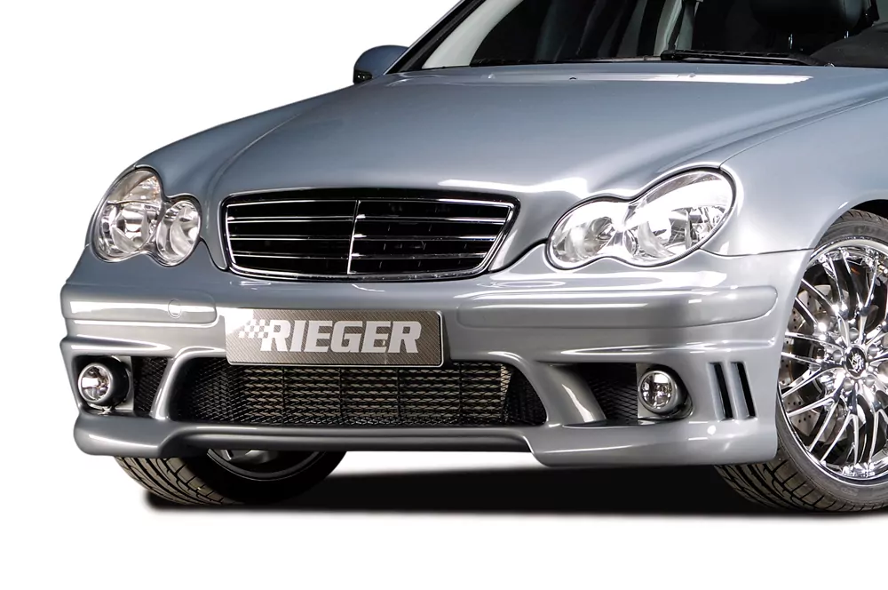 Rieger Spoilerstoßstange für Mercedes C-Klasse (W203) - T-Modell 05.00- carbon optik
