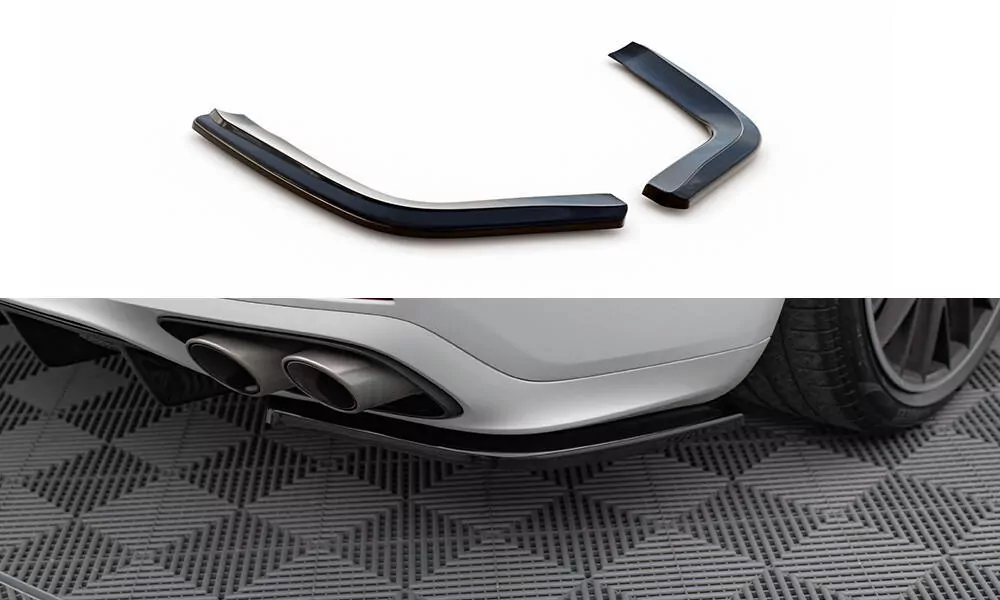 Heck Ansatz Flaps Diffusor Passend Für Diffusor Passend Für Porsche Panamera Turbo / GTS 971 Schwarz Hochglanz Schwarz Hochglanz