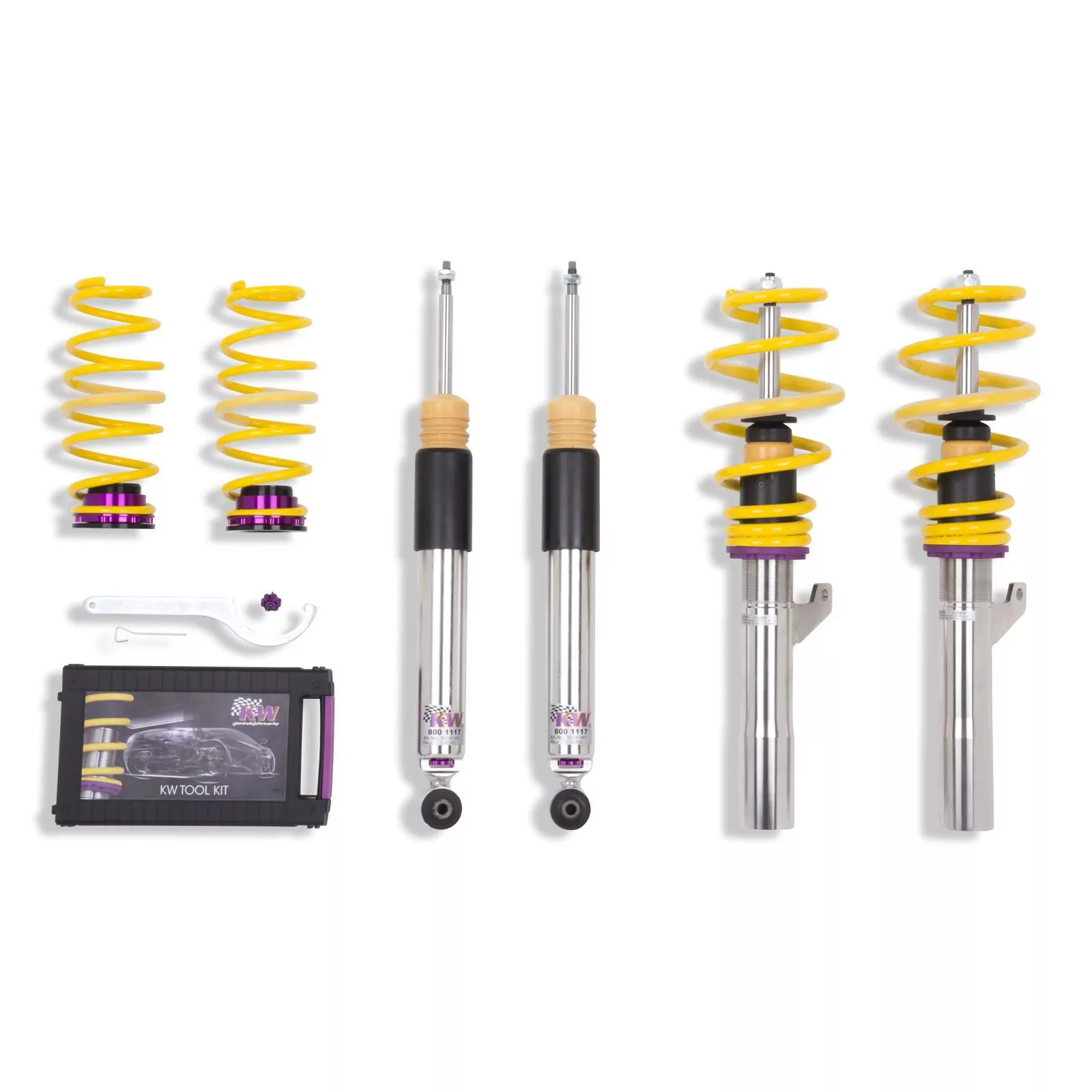 KW Gewindefahrwerk V3 inox VW BEETLE Cabriolet (16, 5C7, 5C8) 12/2011-07/2019
