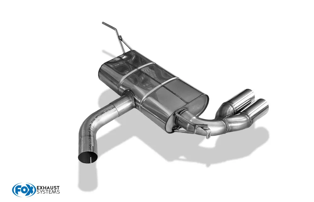 VW Scirocco - 13  Endschalldämpfer - 2x76 Typ 17