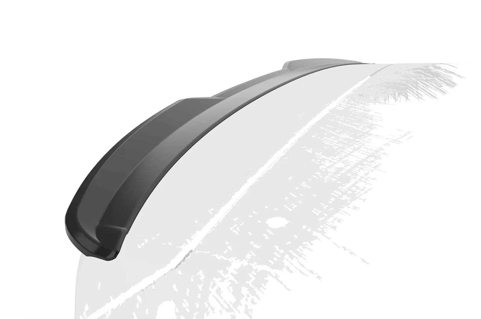 Heckflügel mit ABE für Skoda Fabia 3 HF884 Schwarz Strukturiert