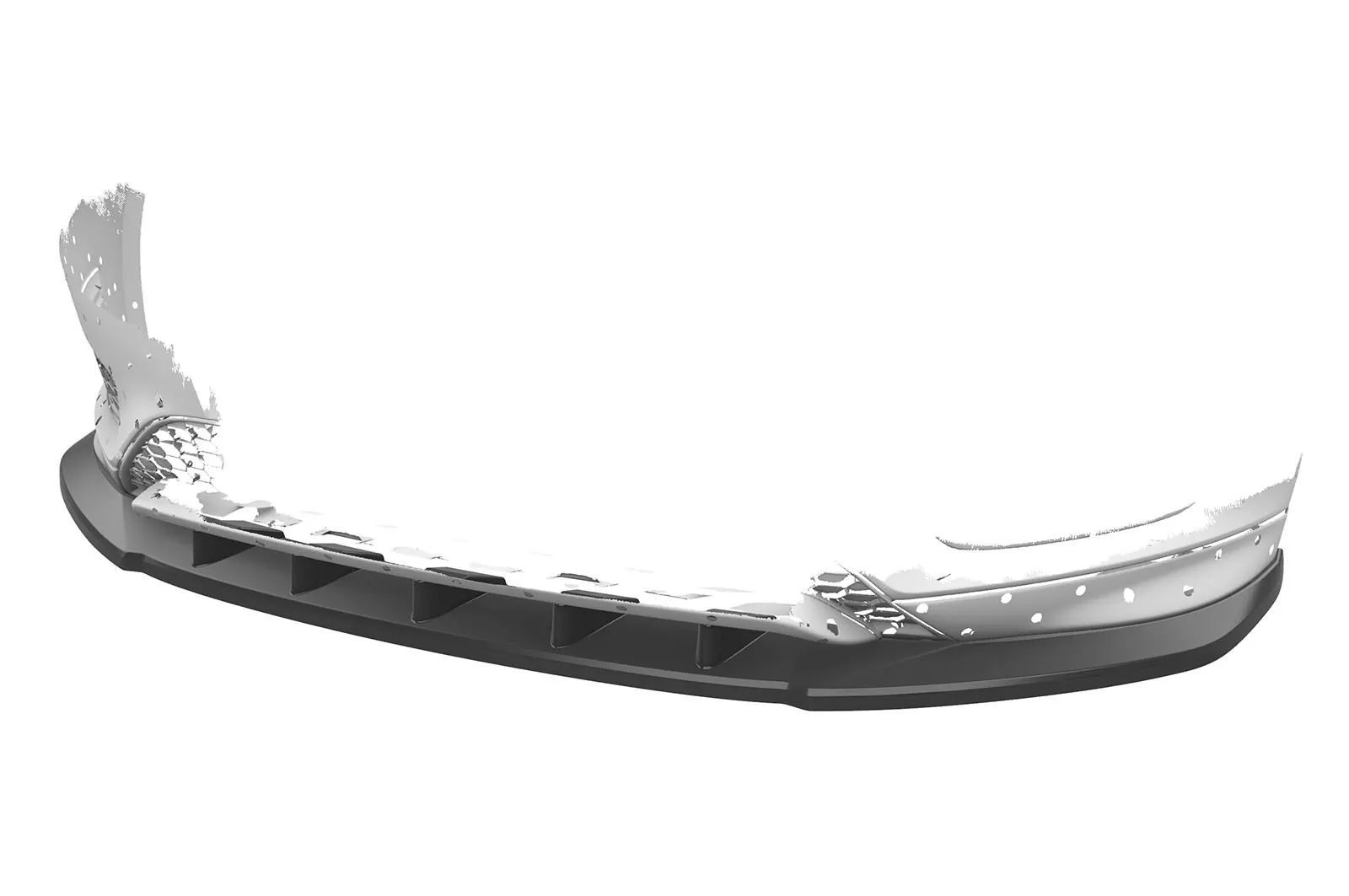 Cup-Spoilerlippe mit ABE für Ford Focus MK3 ST-Line CSL478-M Carbon Look (matt)