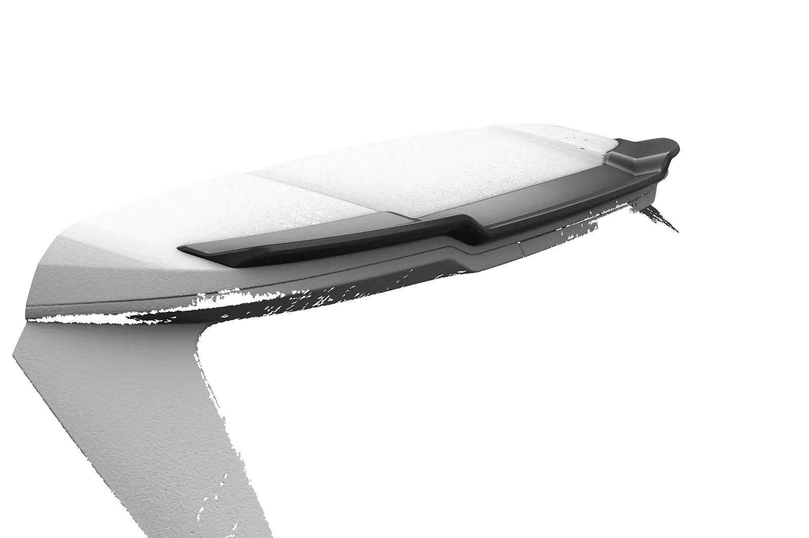 Heckflügel mit ABE für BMW X1 / iX1 U11 HF044 Schwarz Strukturiert