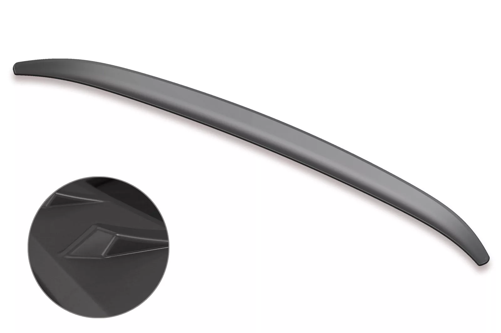 Heckflügel mit ABE für VW T-Roc (Typ A1) Cabrio Lackierfreundlich (schwarz matt)