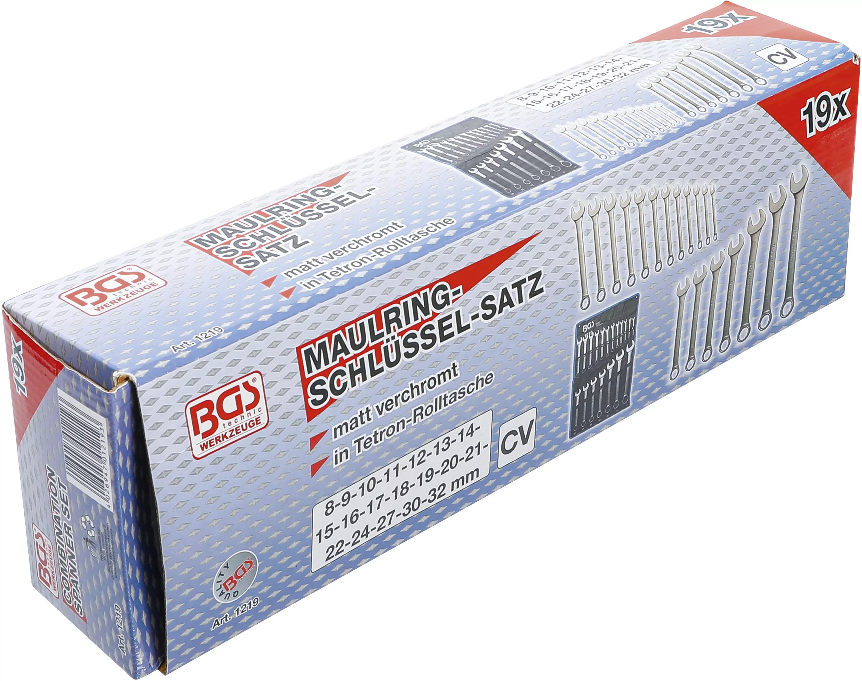 Maul-Ringschlüssel-Satz | SW 8 - 32 mm | 19-tlg.