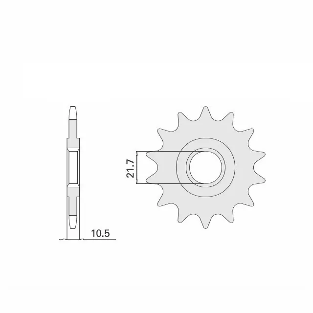 EK-Chain Kettensatz 525DEX für Yamaha YZF-R6 ab Modelljahr 2006- Typ RJ11 / RJ15 / 13SL / 13SN