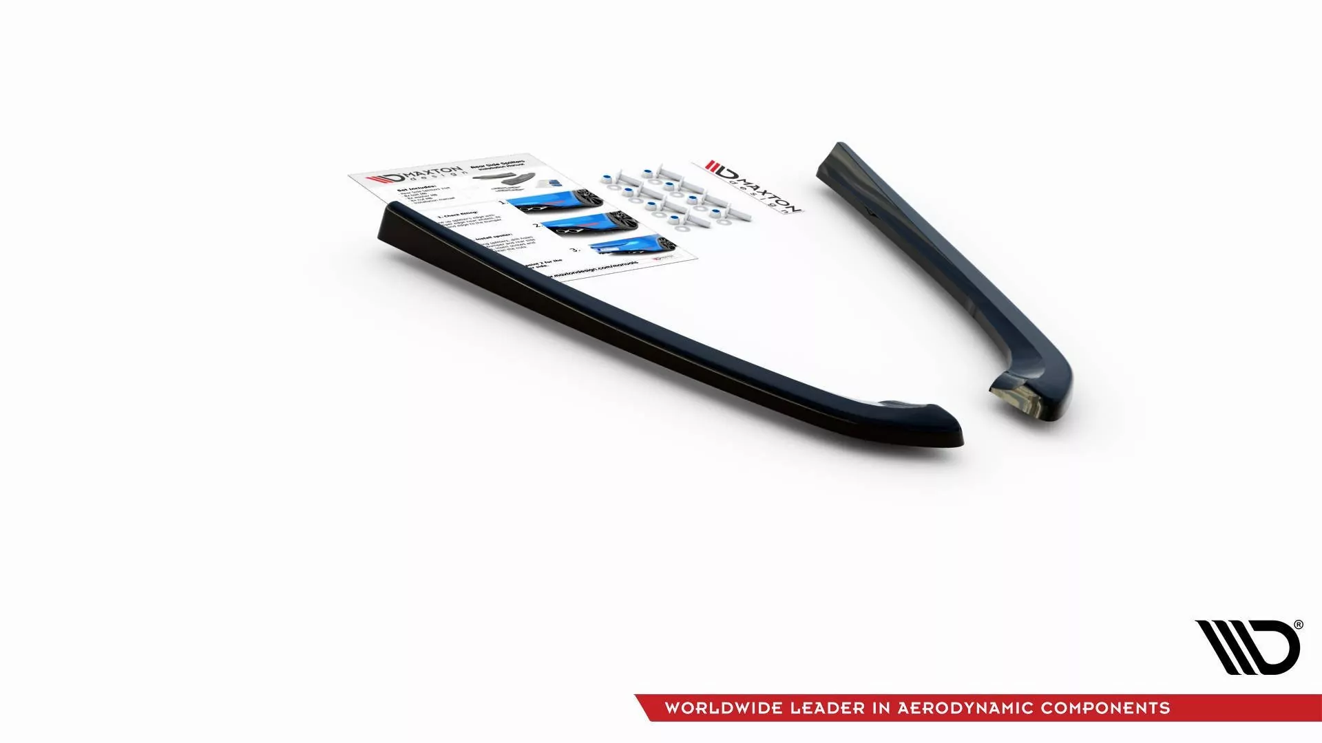 Heck Ansatz Flaps Diffusor Passend Für Lexus IS F Mk2 Schwarz Hochglanz