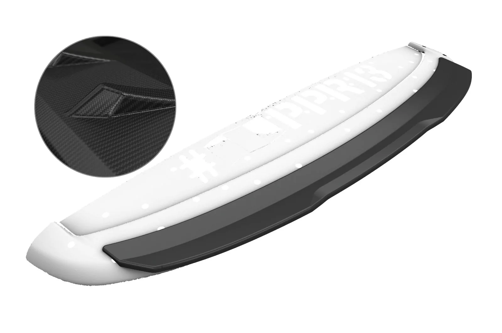 Heckflügel mit ABE für Citroen DS3 Racing / SportChic HF768-M Carbon Look (matt)