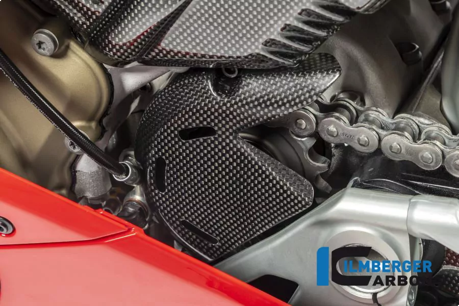 Ilmberger Carbon Ritzelabdeckung glanz Ducati Panigale V4/V4S /V4 R