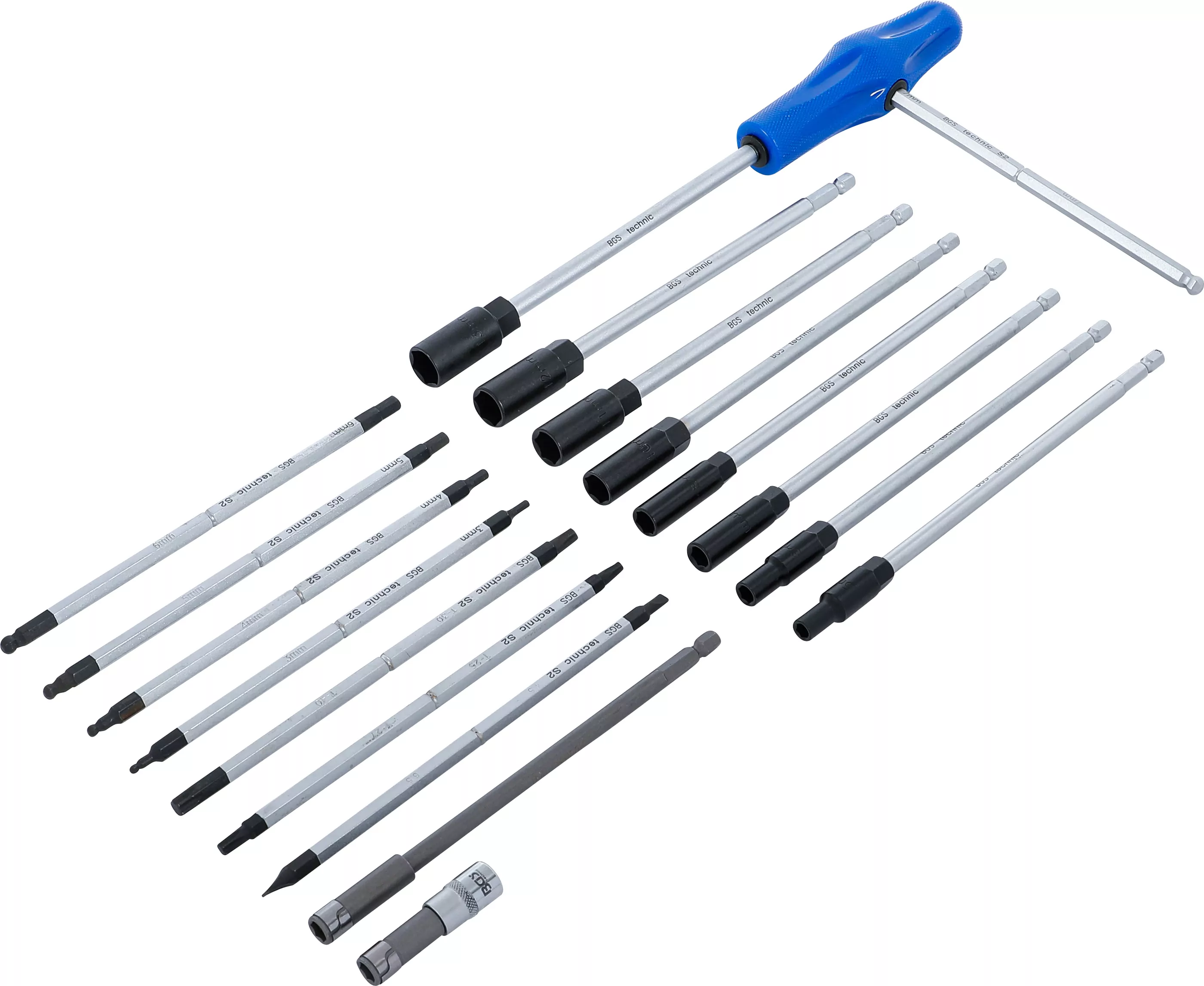 T-Griff-Schraubendreher- und Steckschlüssel-Satz | 19-tlg.