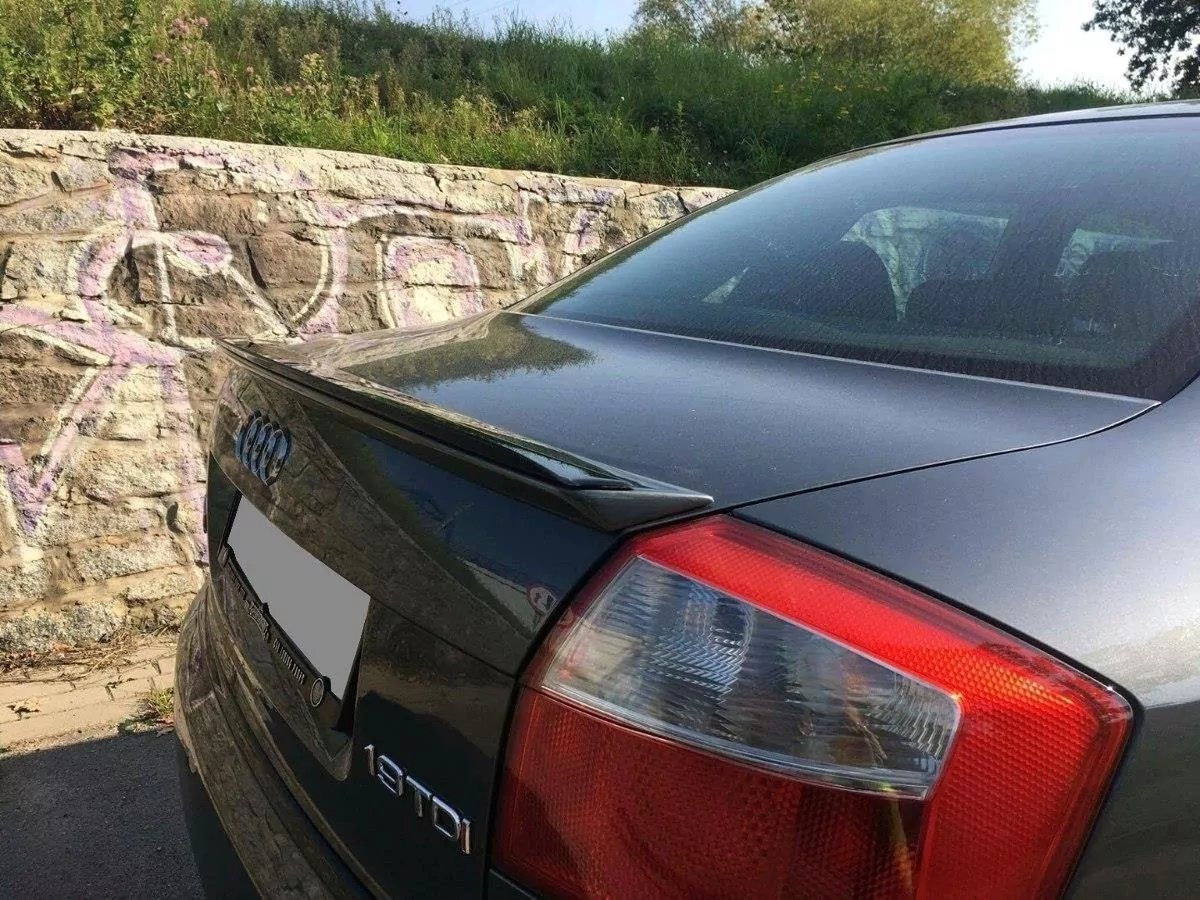 Spoiler CAP Passend Für Passend Für Audi A4 B6 S-Line Schwarz Hochglanz Schwarz Hochglanz