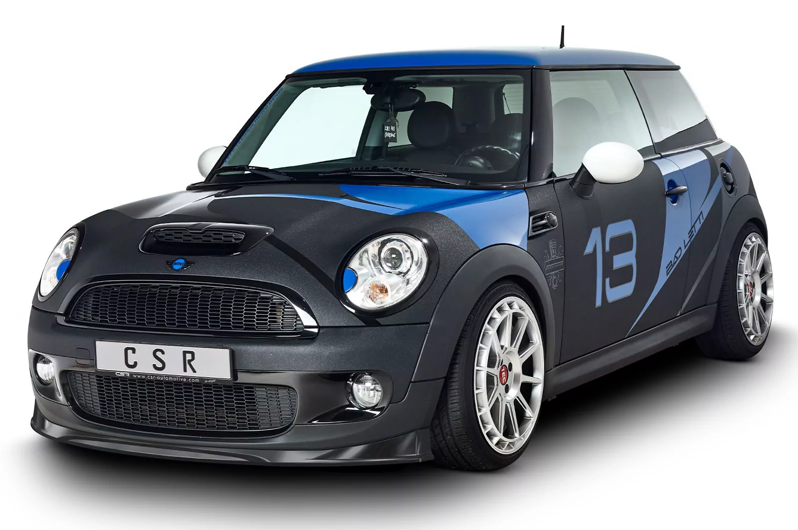 Cup-Spoilerlippe mit ABE für Mini Cooper S R56 CSL512 Schwarz Strukturiert