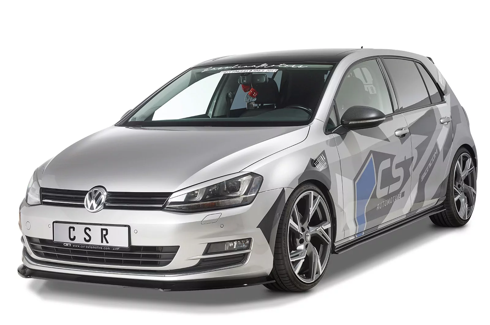 Seitenschweller für VW Golf 7 (Typ AU) SS461 Strukturiert (schwarz matt)