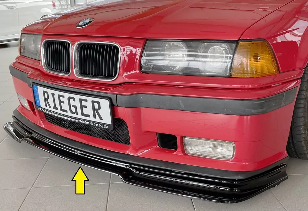 Rieger Spoilerlippe GT-Look (GBL-49018) für BMW 3er E36 Compact  -> für orig. M3-Spoiler