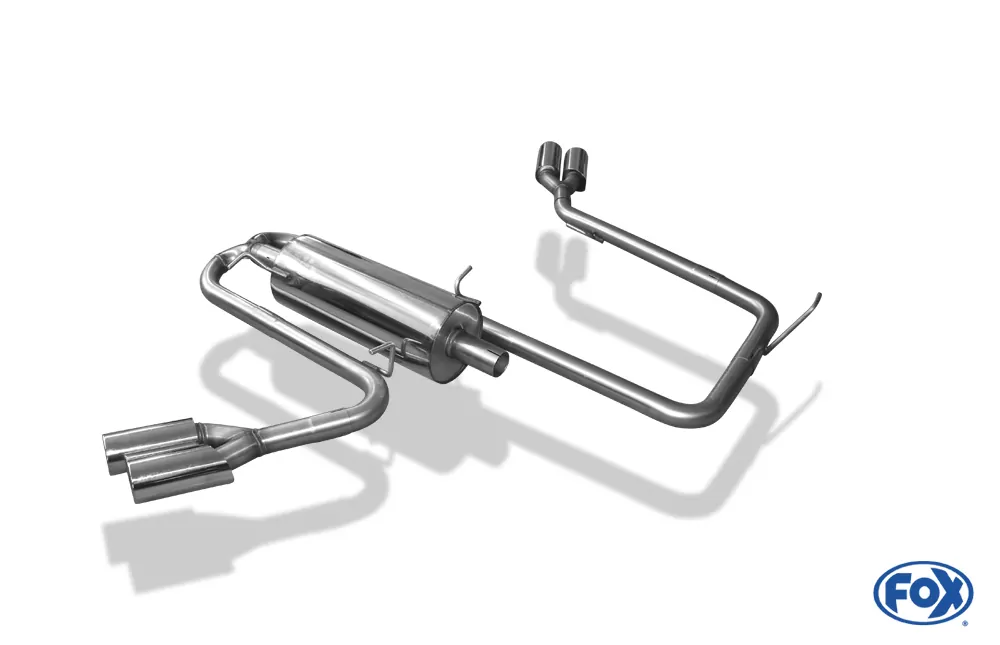 VW Amarok 4x4 - ohne Trittbrett  Endschalldämpfer Ausgang seitlich rechts und links am Fahrzeug - 2x90 Typ 12 rechts/links