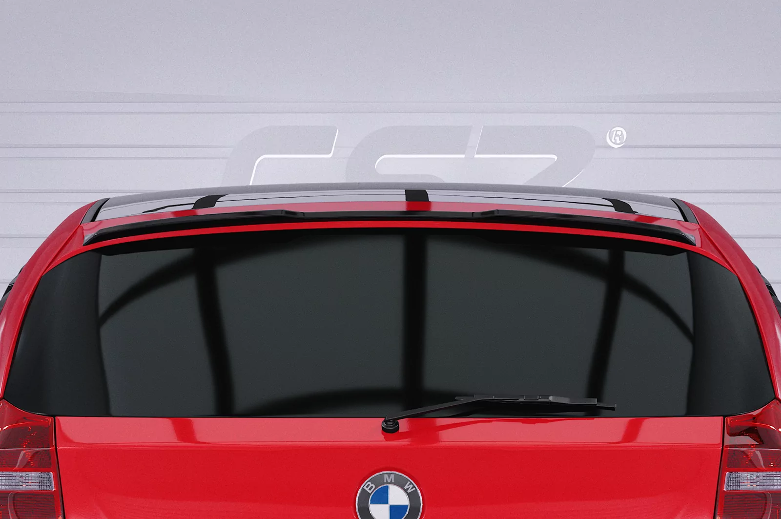 Heckflügel mit ABE für BMW 1er E81 / E87 HF128 Schwarz Strukturiert