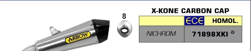 Arrow X-Kone Silencer Kawasaki ZX-6R 636 19-