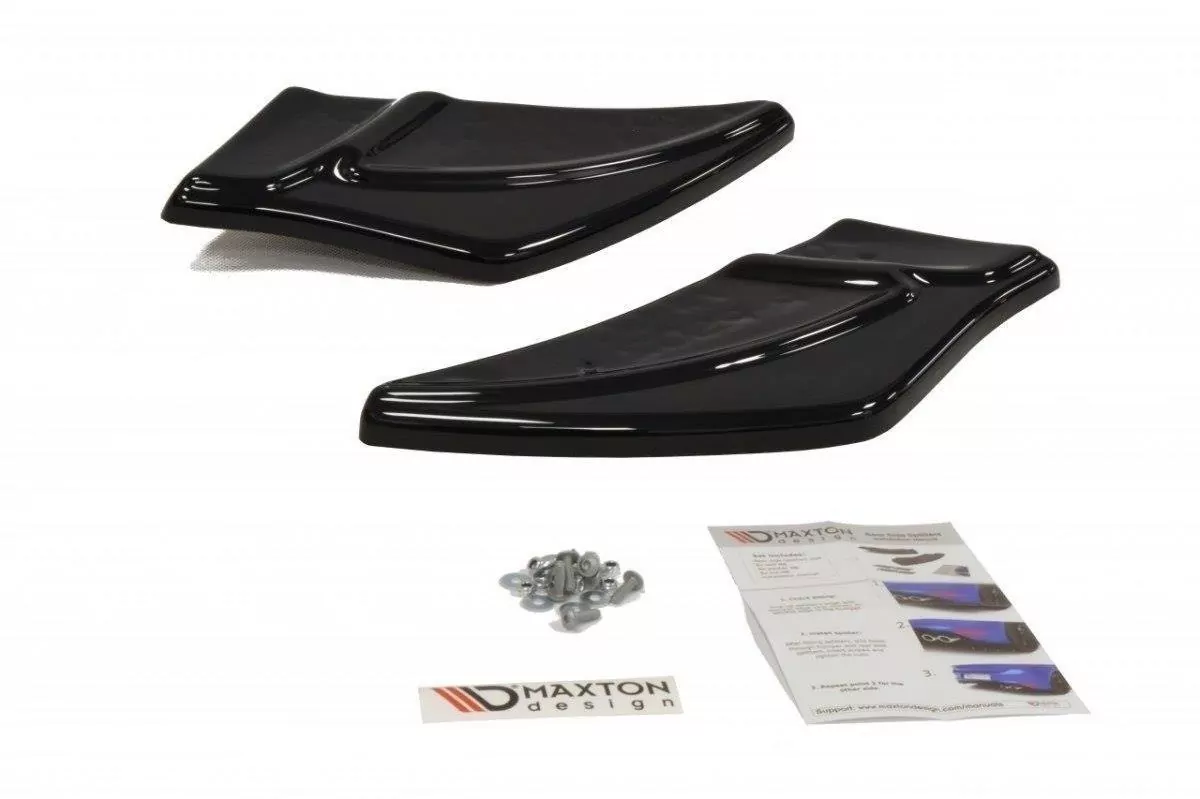 Heck Ansatz Flaps Diffusor Passend Für Diffusor V.2 Passend Für VW GOLF 7 R Schwarz Hochglanz Schwarz Hochglanz