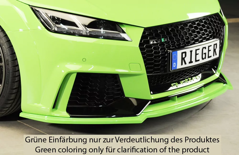 Rieger Spoilerschwert für Audi TT RS (8J/8J1-FV/8S) | Coupé 05.16-08.18 (bis Facelift) für orig. TT-RS Frontschürze