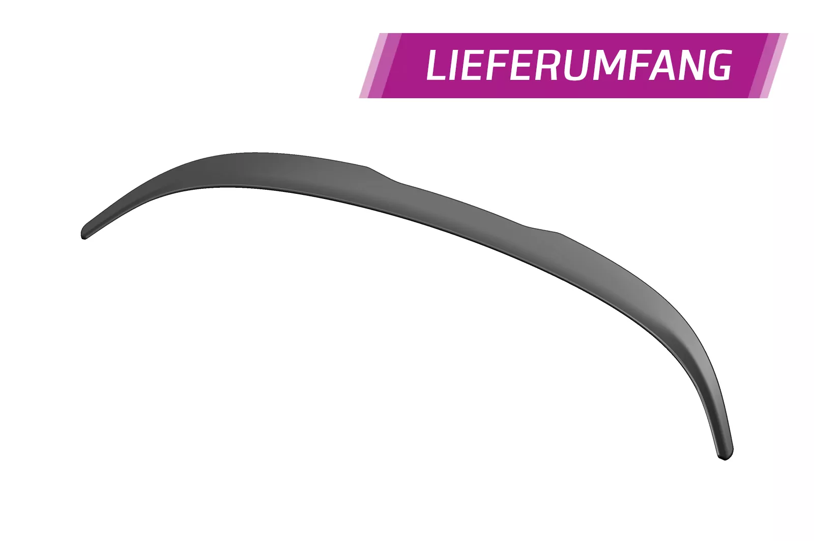 Heckflügel mit ABE für VW Scirocco III R / R-Line HF657 Strukturiert (schwarz matt)