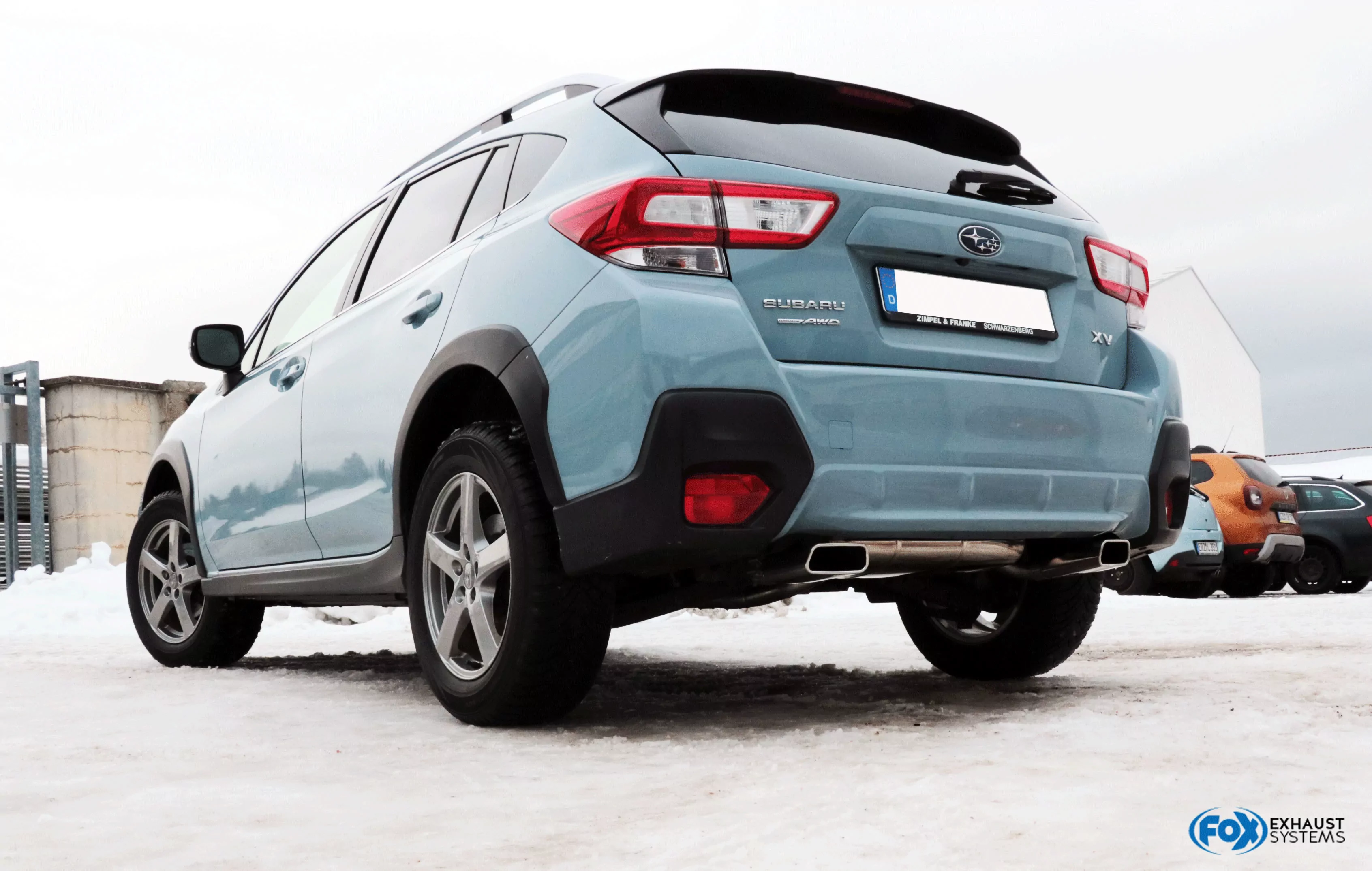 Subaru XV - G5  Endschalldämpfer quer Ausgang rechts/links - 145x65 Typ 59 rechts/links