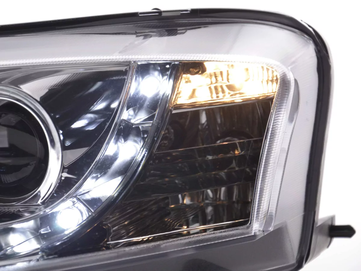 Scheinwerfer Set Daylight LED Tagfahrlicht Fiat Stilo Bj. 01-06 chrom