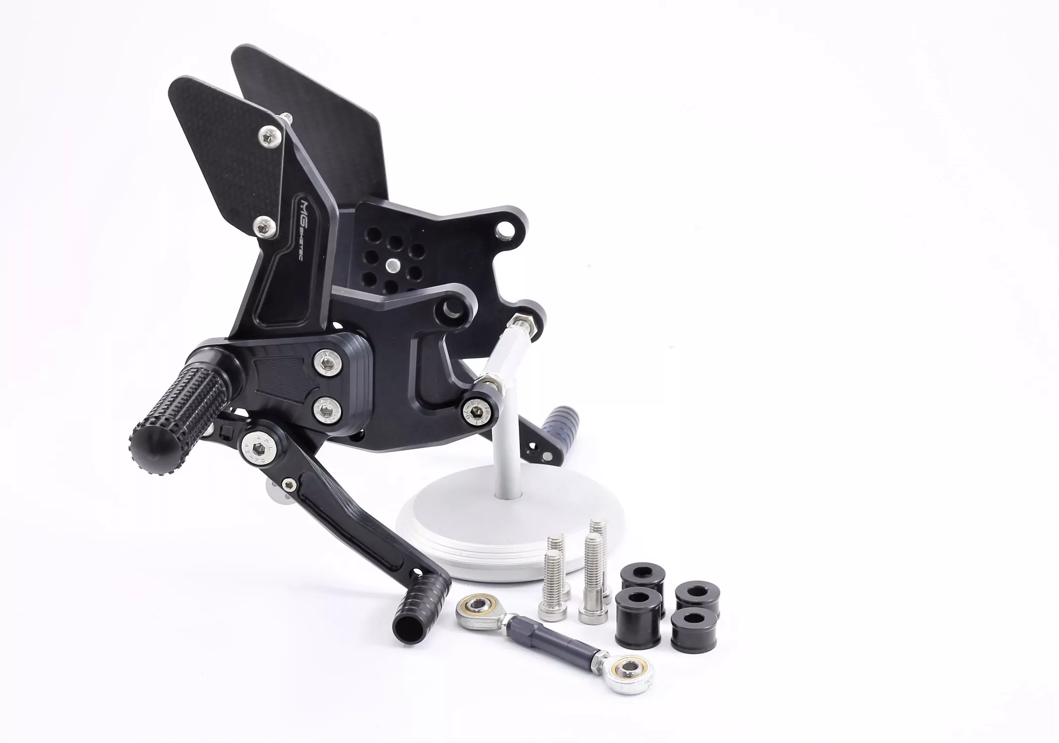 MG Biketec Sportfussrastenanlage / Rastenanlage / Fußrastenanlage mit ABE, gültig in D - A - CH für KTM 1190 RC8 ab 2008