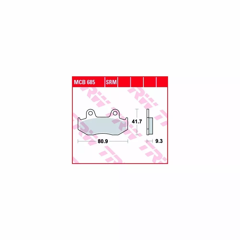 TRW LUCAS Bremsbelagsatz Sinter Scooter MCB685SRM