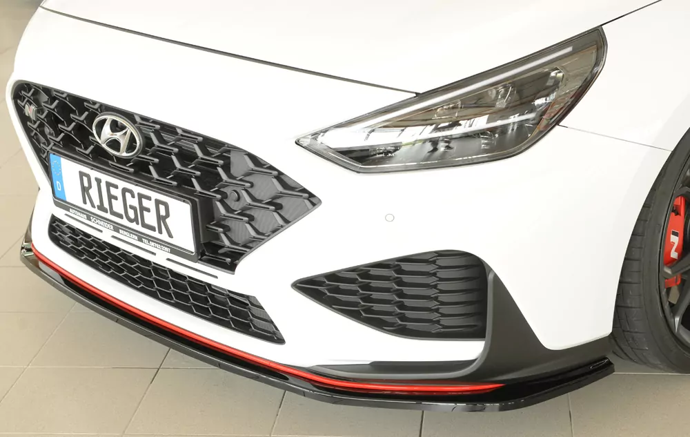 Rieger Spoilerschwert glanz schwarz für Hyundai i30 N  (PDE) 5-tür. (Schrägheck) 05.21- (ab Facelift)