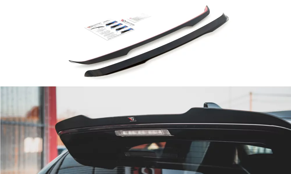 Spoiler CAP Für Toyota GR Yaris Mk4 Facelift Schwarz Hochglanz