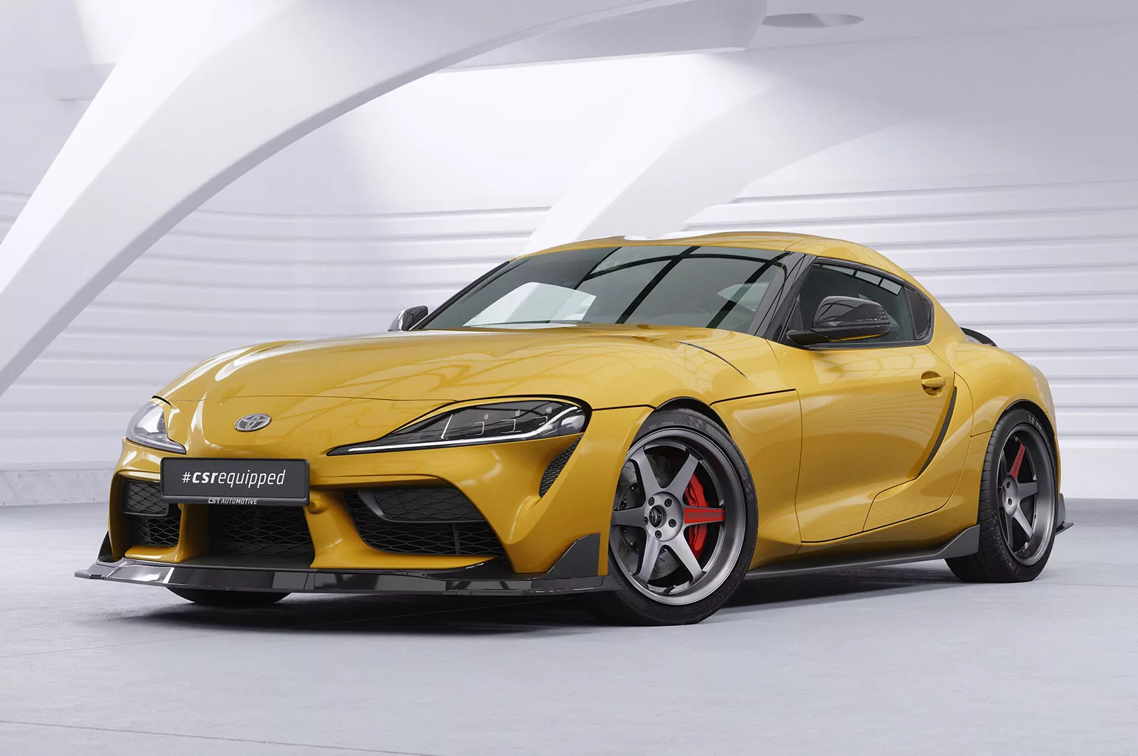 Seitenscheibenblenden für Toyota GR Supra (A90) SSB001 Schwarz Strukturiert