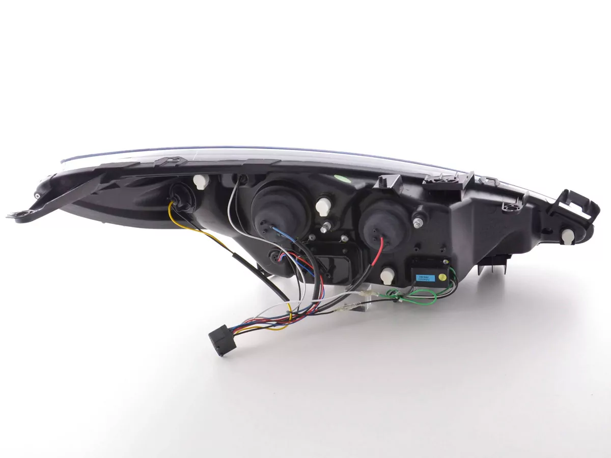 Scheinwerfer Set Daylight LED TFL-Optik Peugeot 207 Bj. 06- schwarz