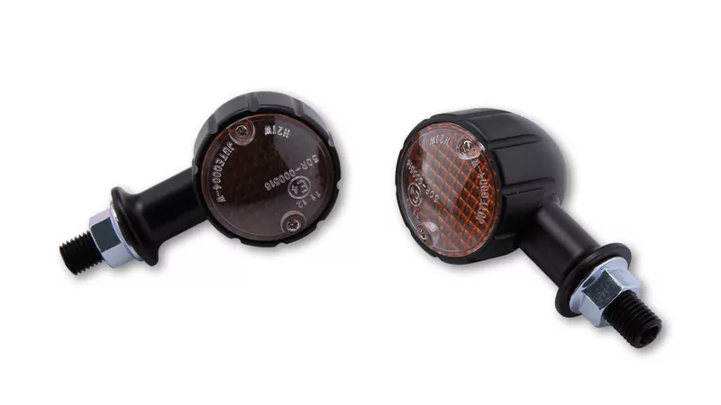 SHIN YO Arizona Mini Indicators Black/Orange Short, E-Approved (Pair)