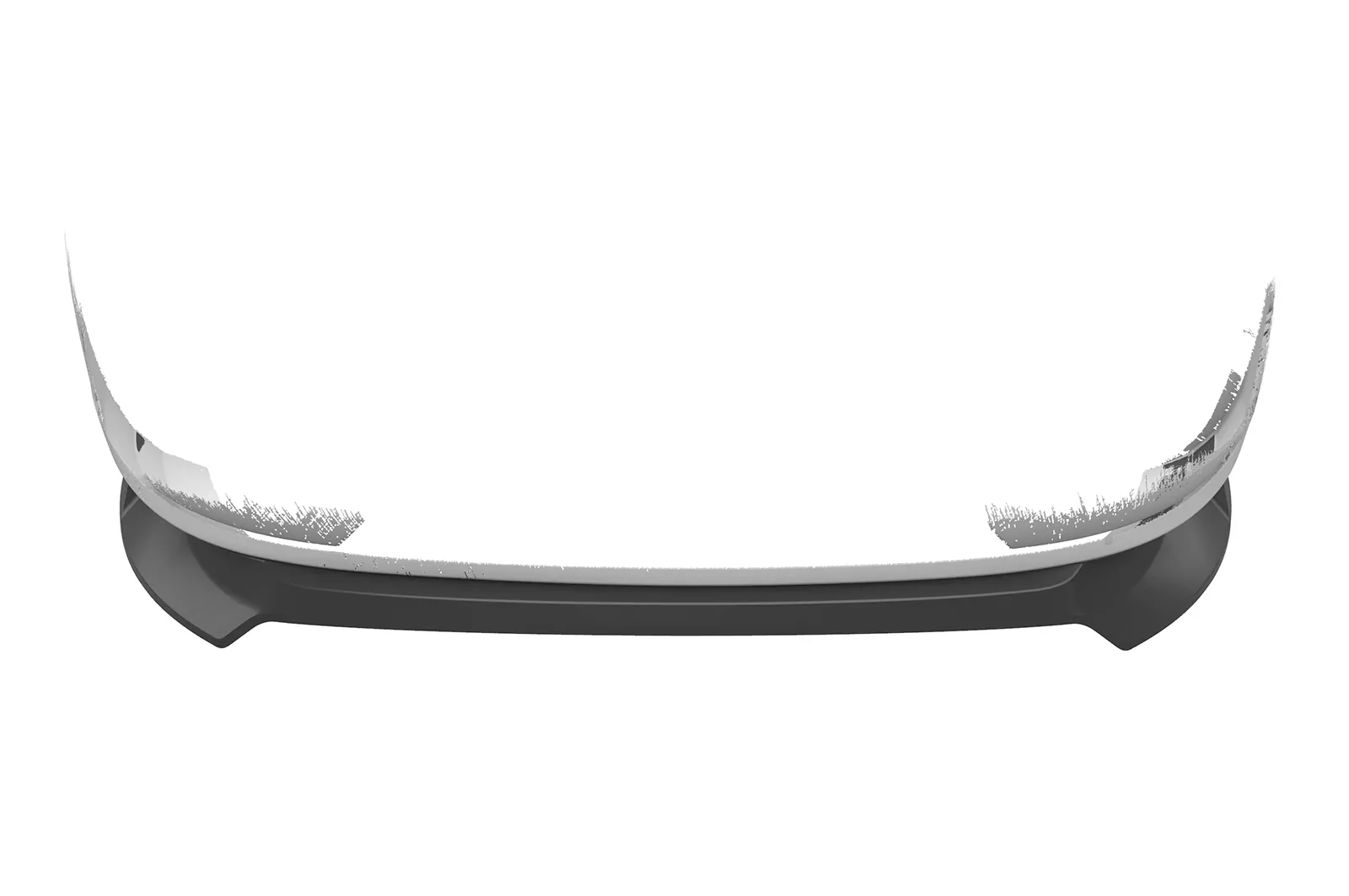 Cup-Spoilerlippe mit ABE für Ford Transit MK7 Custom CSL729 Schwarz Strukturiert