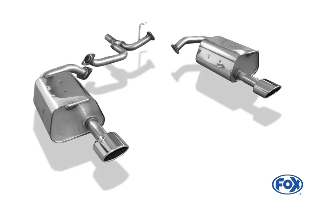 Mazda 6 GG/GY nicht Facelift/ nicht Allrad  Endschalldämpfer rechts/links mit Y-Verbindungsrohr - 115x85 Typ 32 rechts/links