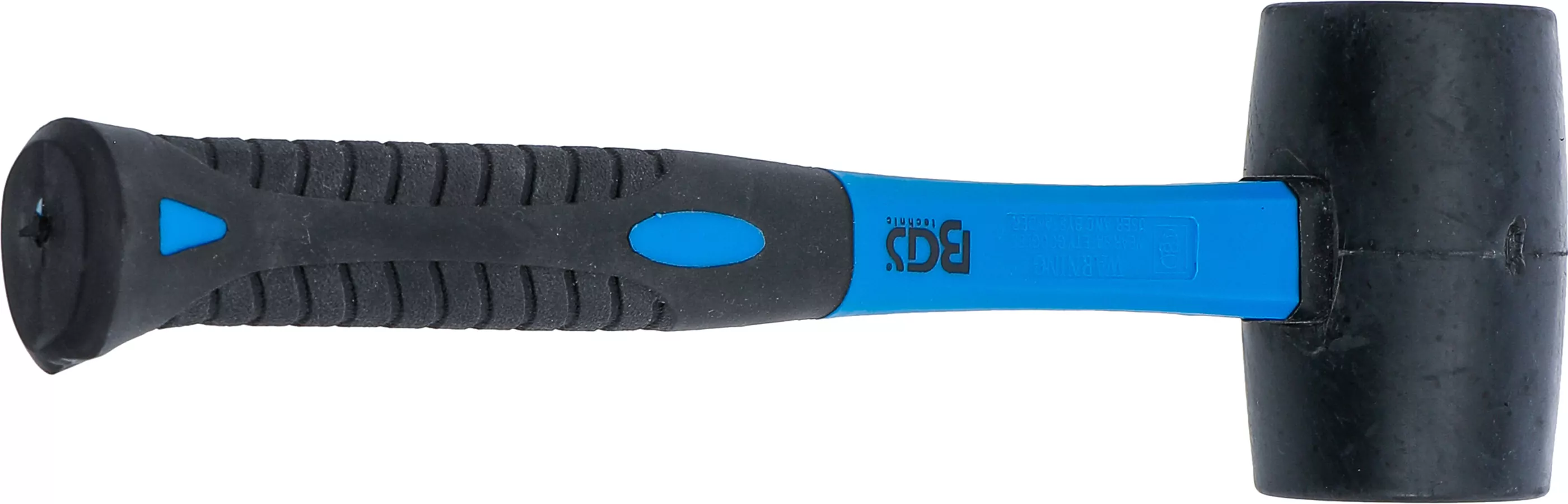 Gummihammer | Fiberglasstiel | schwarzer Kopf | Ø 50 mm | 280 g
