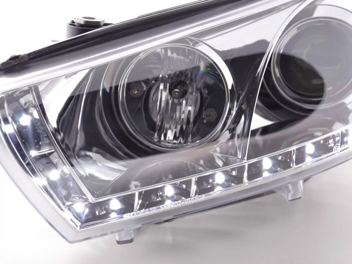 Scheinwerfer Set Daylight LED TFL-Optik VW Scirocco 3 Typ 13 Bj. 08- chrom