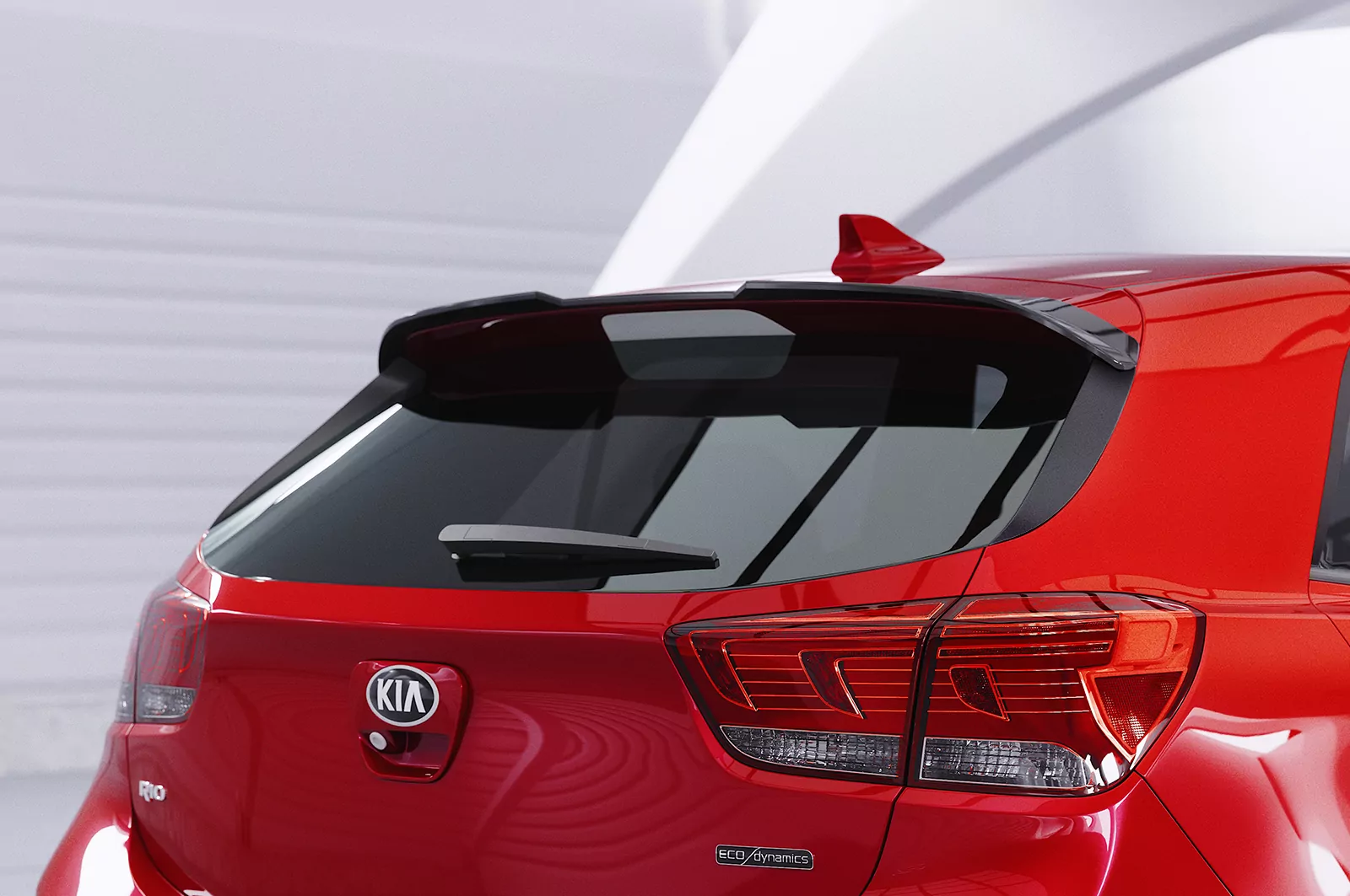 Heckflügel mit ABE für Kia Rio 4 (YB) HF861 Schwarz Strukturiert