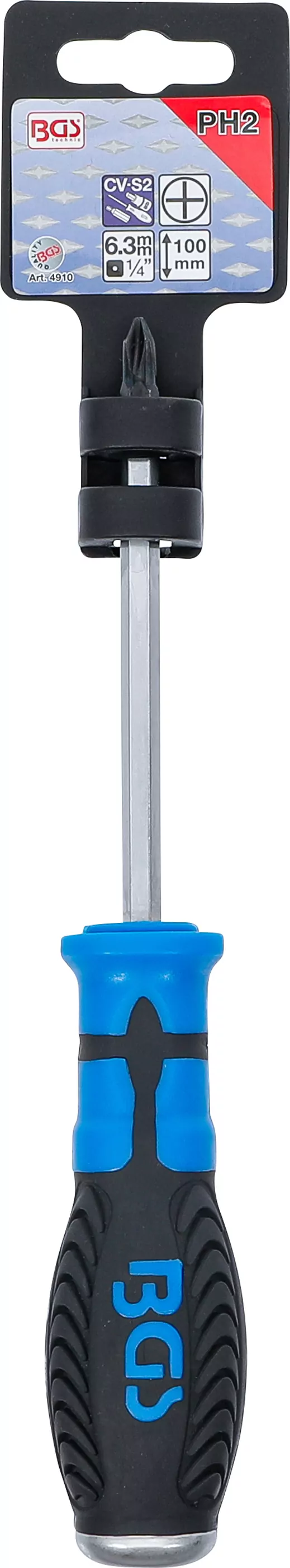 Schraubendreher | Kreuzschlitz PH2 | Klingenlänge 100 mm