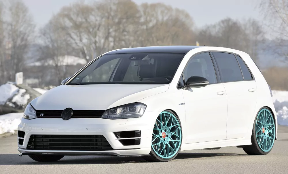 Rieger Spoilerschwert nur für R / R-Line für VW Golf 7 R | 5-tür. 12.13-12.16 (bis Facelift) für orig. Frontschürze